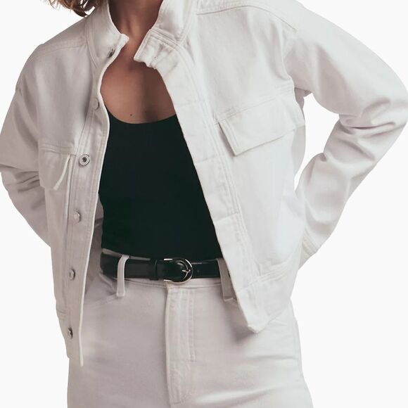 Favorite Daughter The Nikki Denim Jacket Large NWT $210 - Picture 2 of 7